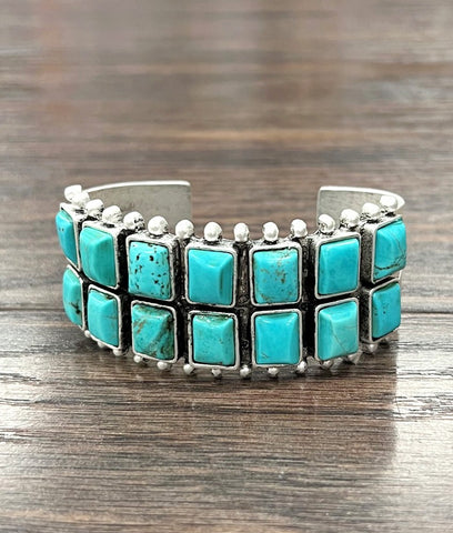 Double G Turquoise Cuff