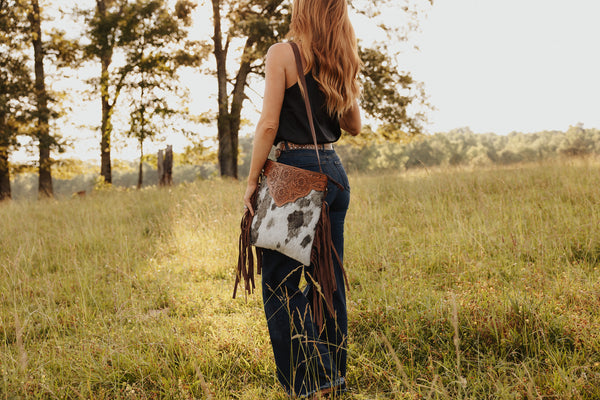 Cowhide Crossbody Purse