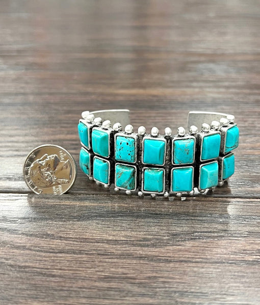 Double G Turquoise Cuff