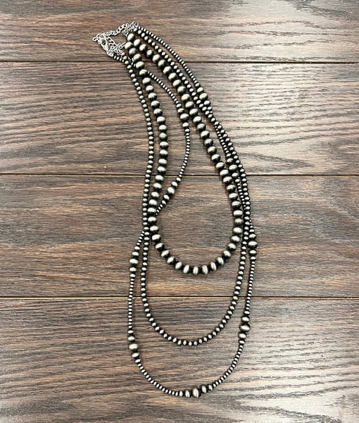 Faux Navajo Pearl Necklace