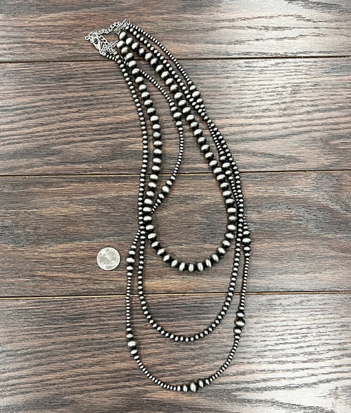 Faux Navajo Pearl Necklace