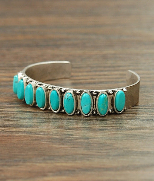 Yee to My Haw Turquoise Cuff